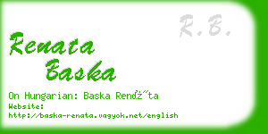 renata baska business card